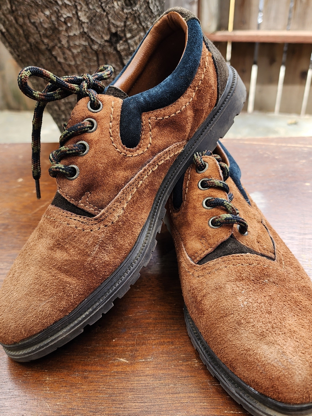 Rugged Outback Classic Adventure Suede Trail Shoes Oxfords Men Size 10 Brown